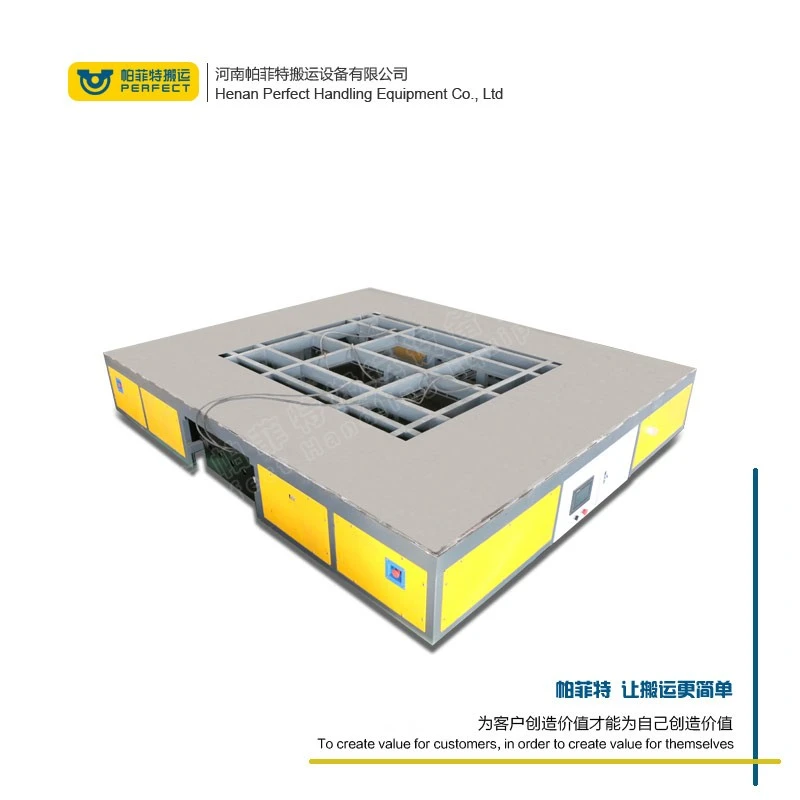 وسیله نقلیه هدایت خودکار AGV AGV سبد انتقال موتوری برای میدان صنعتی 1-300 تن