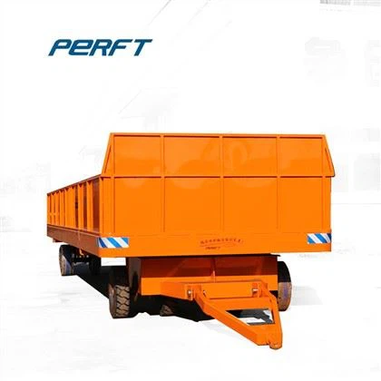 Professional Custom Industrial Flatbed Trailer Factory Workshop Internal Transfer