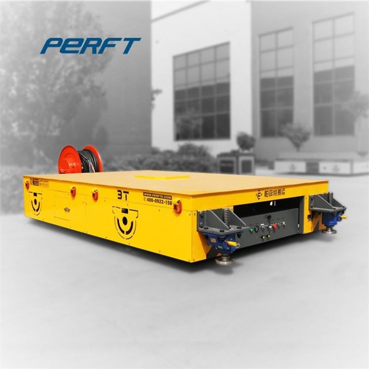 Steerable Flat Trolley Cart For Move Steel Plate
